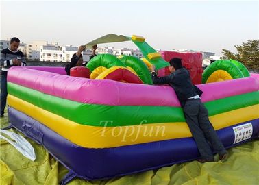 Tela cerata del PVC di Platone, gioco gonfiabile di ostacolo del parco di divertimenti per i bambini