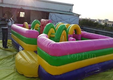 Tela cerata del PVC di Platone, gioco gonfiabile di ostacolo del parco di divertimenti per i bambini