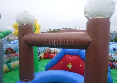 Parco di divertimenti gonfiabile locativo commerciale, terra di divertimento di tema dell'oceano della tela cerata del PVC