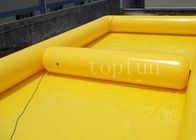 PVC gonfiabile all'aperto quadrato giallo degli stagni di acqua per la palla di camminata dell'acqua