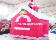 Camere rosse gonfiabili di mini Buon Natale per la decorazione di natale del Babbo Natale
