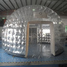 Tenda trasparente gonfiabile all'aperto della bolla, tenda fatta a mano della cupola del PVC chiara