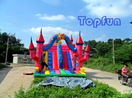 Castello di salto gonfiabile sveglio della tela cerata del PVC per i bambini con materiale illustrativo Colourful
