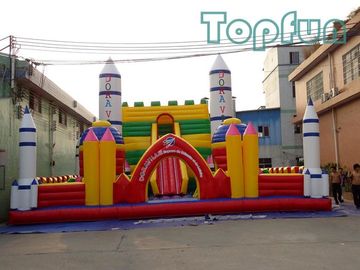 Castello di salto del centro del lancio di Rocket 10m x 10m su misura per il parco di divertimenti