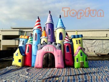 Castello fantastico gigante di Cenerentola, castello di salto Colourful su misura del PVC