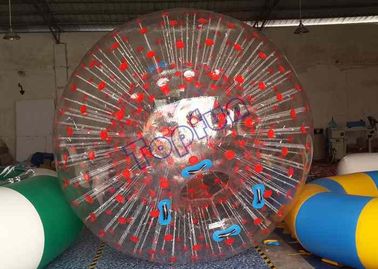 Palla rossa di Zorb del corpo del punto del PVC di Platone con le maniglie della cassaforte per il partito personale
