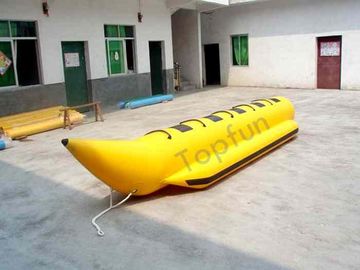 Barche gonfiabili della pesca con la mosca della banana gialla di Waterproff con la forte striscia del paraurti del nero di protezione del PVC