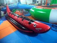 Barca rossa gonfiabile emozionante dello squalo di PlatoTowable per i giochi dell'acqua con