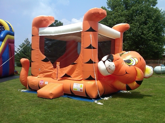Il PVC ha ricoperto il fumetto Tiger Inflatable Bouncer Castle Blow sul castello di salto