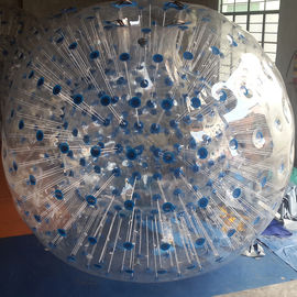 Palla gonfiabile di Zorb del chiaro punto blu della rampa
