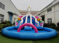 PVC su misura Unicorn Inflatable Playground Water Park per i bambini