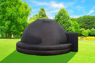 Tenda gonfiabile nera di evento della cupola della bolla di astronomia per l'annuncio pubblicitario