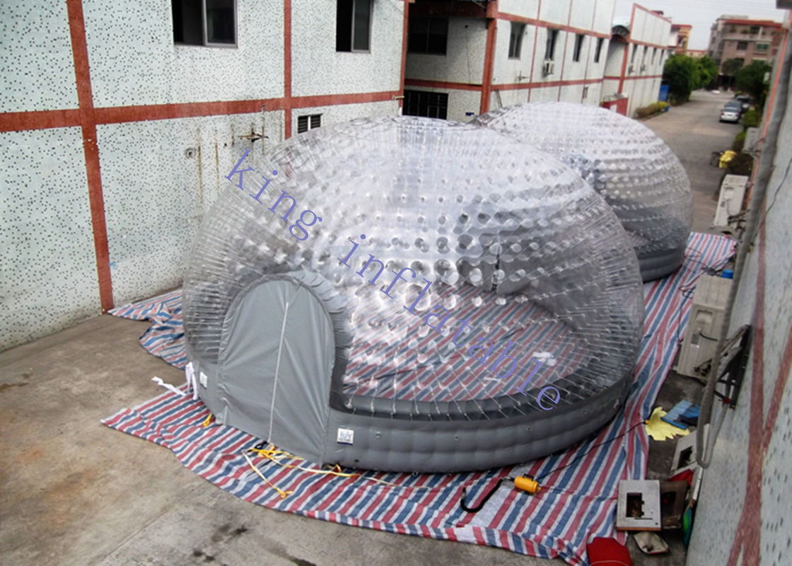 tenda gonfiabile trasparente combinata della cupola del diametro di 8m per il partito/mostra