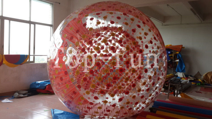 palla zorbing gonfiabile trasparente popolare del diametro di 3m con la plastica del PVC di 1.0mm