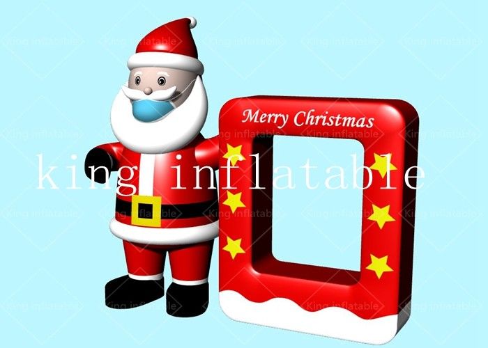 aria Santa Claus Model For Christmas Decoration gonfiabile saltata di 2.9x3m