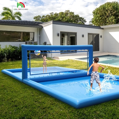33x16.5x7FT Campo da pallavolo gonfiabile Pista da pallavolo spiaggia Rete di pallavolo piscina di pallavolo Campo idrico con pompa d'aria per giochi all'aperto