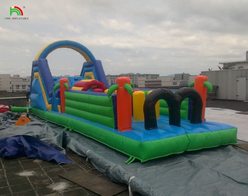 Parco giochi gonfiabile Giant PVC Bambini Corso di ostacoli gonfiabili all' aperto