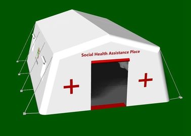 Tenda medica gonfiabile portatile di evento di abitudine di bianco 7.55X5.6m per il riparo di emergenza